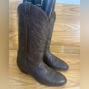 Nocona 14223 Brown Leather Western Cowboy Boots Men’s Size 11.5 D Made in USA